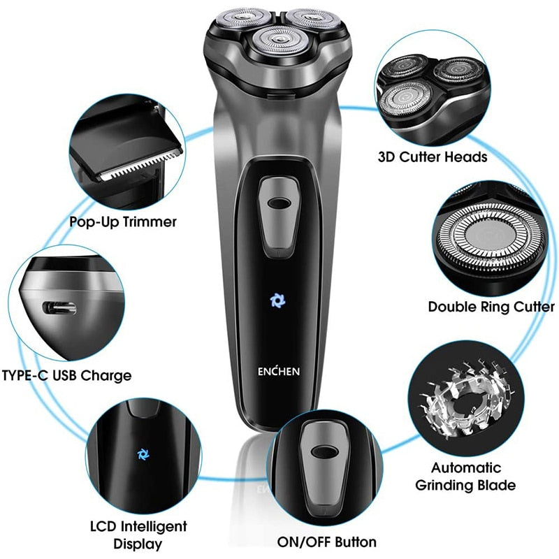 Barbeador Shaver Elétrico ENCHEN™.