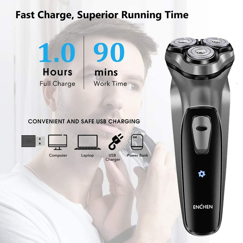 Barbeador Shaver Elétrico ENCHEN™.