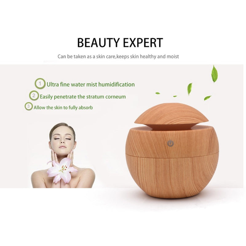 Umidificador Aromatizador Difusor Ultrassônico Luzes Ar 200ml Luatek
